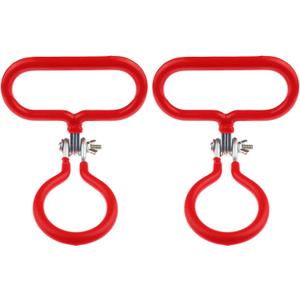 2 Pack Carboy Handle for Smooth Neck 3 Gallon 5 Gallon 6 Gallon 6.5 Gallon Glass Carboys (Red)