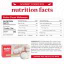 David's Cookies Gourmet Butter Pecan Meltaway Singles - Gourmet Cookie Snacks With Crunchy Pecans and Powdered Sugar - Pure Creamy Butter Recipe - Delicious Heavenly Flavors Food Gift (6 Oz)