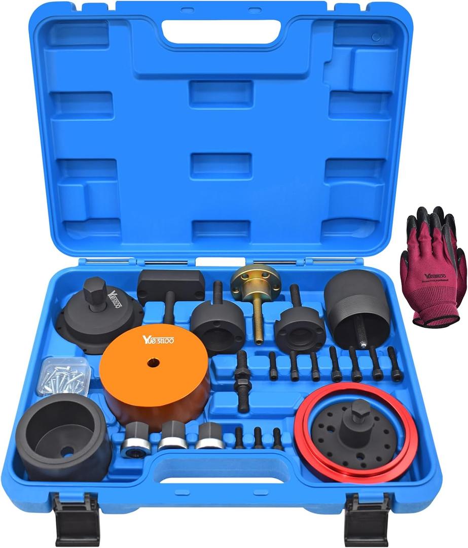 Crankshaft Front Rear Oil Seal Remover Installer Kit, Compatible with BMW N20 N26 N40 N42 N45 N45T N46 N52 N53 N54 N55 Engine (Blue Case)