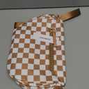 Pure Colour Crossbody Bum Bags for Women Spacious Checkered Cross body Bag Nylon Trendy Fanny Pack for Travel