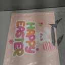 Bobobag 16" Large Easter Gift Bag with Tissue Paper for kids,Easter Egg Hunts (Pink)