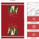 Artoid Mode Red Xmas Tree Merry Christmas Kitchen Towels Dish Towels, 18x26 Inch Farmhouse Star Snowflakes Decoration Cleaning Set of 2