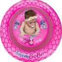 Inflatable Baby Swimming Float with Safety Seat Fun Swimming Pool Toys for Age 6-36 Months Toddler