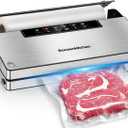Bonsenkitchen Vacuum Sealer (Black + 100 Bags)