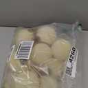 Brightown 15 Pcs Beige Velvet Christmas Balls, 3.15 Inch Velvet Ornaments for Christmas Tree, Christma Tree Flocked Ornaments Balls for Family Holiday Wedding Party Xmas Hanging Decoration