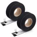 2 Pcs 2 Inch x 30 FT Nylon Adhesive Binding Cloth Tape, Long Self Adhesive Reinforcing Repair Tape Waterproof Outdoor Gear Patch for DIY Projection Screens, Tarpaulin, Tent, Cloth Fabric Reinforcement