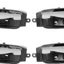 Interior Door Handles Set 4PCS, Front & Rear Inside Left Driver & Right Passenger Side Handle With Chrome Lever, Compatible with 2013-2017 Nissan Altima Pathfinder, Replaces# 80671-3TA0D 80670-3TA0D