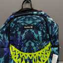 Hurley Vibrant tie-dye backpack with neon grin, Size Unknown