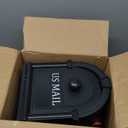 Postal Pro, The Hampton Mailbox, Durable Plastic, Easy to Install, Flag Included, Black