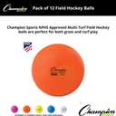 Champion Sports Field Hockey Balls – NFHS Approved, High-Visibility Regulation Balls, 12-Pack, 2.75"D