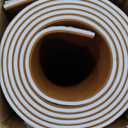 OCEANBROAD Self-Adhesive 96''x7.2'' Boat Flooring with 3M Adhesive Backing EVA Foam Boat Decking Faux Teak Marine Non-Slip Sheet for Jon Boats Yacht Helm Pad Floor, Brown with White Seam Lines