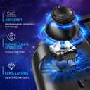 Fasceote Wireless Switch Controller for Nintendo Switch/OLED/Switch 2, Rechargeable Pro Controllers with 15 Lights Color, Retractable One-piece Handheld Control with Hall Effect Joysticks,Turbo, Dual Vibration