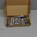 Ravinte 10 Pack 5 Pairs 1/2 inch Overlay Soft Close Hinges for Kitchen Cabinet Hinges Satin Nickel Hidden Hinges Stainless Steel Concealed Hinge self Closing