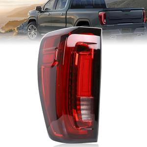 LED Tail Light Assembly Compatible with 2019-2024 GMC Sierra 1500/2500HD/3500HD,Left Driver Side Taillights Rear Lamp with Signature Brake Light Replace# 84565921 GM2800310
