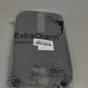 ExtraCharm Insulated Lunch Bag for Women/Men - Reusable Lunch Box for Office Picnic Hiking Beach - Leakproof Cooler Tote Bag Organizer with Adjustable Shoulder Strap for Adults-Black grey