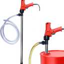 2480W Electric Fuel Transfer Pump, 110V 13000RPM, Includes 3M Steel Wire Hose + 91CM Stainless Steel Tube for Diesel, Lubricants, Water, Slightly Viscous Liquid - 55 gallon electric barrel pump