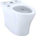 TOTO Aquia IV WASHLET+ Elongated Skirted Toilet Bowl with CEFIONTECT, Cotton White - CT446CEGNT40#01