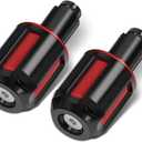 Motorcycle Handlebar Bar Ends Plug, CNC HandleBar Bar Ends Grips Plug Fit For Kawasaki Yamaha Honda Suzuki Aprilia And Motorcycles With Handlebar Inner Diameter Of 14-22mm (Red)