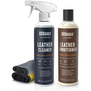 Leather Cleaner and Conditioner Kit  216oz | Leather Cleaner for Car Seats, Furniture, Couches, Shoes & Boots | pH-Balanced, Non-Greasy, Restores & Protects All Leather