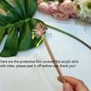 Pack of 20 Sun Drink Stirrers,Acrylic Sunshine Cocktail Stir Sticks for Party&Festival Decorations,Baby Theme Stirrers (Rose Gold Mirror)