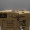 M MCIRCO 24-Piece Glass Food Storage Containers with Upgraded Snap Locking Lids,Glass Meal Prep Containers Set - Airtight Lunch Containers, Microwave, Oven, Freezer and Dishwasher (Gray)