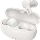 JVC Gumy True Wireless Earbuds, Bluetooth 5.3, Charging Case, 24-Hour Playback, IPX4 Water Resistant, Comfortable Secure Fit with XS/S/M/L Earpieces, Built-in Mic for Calls, iPhone/Android/PC - HAA7T2 (White)