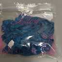 Lilosy Sexy Underwire Cute Push Up Strappy Embroidered Mesh Sheer Lingerie Set See Through Panty Bra (Blue, S)