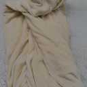 HFCNMY Ottoman Cover Rectangle,Stretch Velvet Slipcovers Rectangle Thick Covers Slipcover for Ottomans Soft Foot Stool with Elastic Bottom Beige Large (ASMFDT20230725-8)