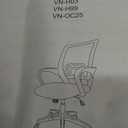 BestOffice | Ergonomic Office Chair | Mid-Back Swivel Desk Chair | Breathable Backrest & Lumbar Support | Adjustable Height | Sponge Seat | Rolling Wheels | Black | for Adults & Women