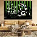 Beetle Halloween Party Decorations Backdrop Banner 5x3 Ft It's Show Time Halloween Birthday Decorations Banner Horror Themed Party Decorations Background Photo Booth