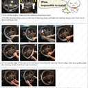 New Diamond Leather Steering Wheel Cover with Bling Bling Crystal Rhinestones, Universal Fit 15 Inch Car Wheel Protector for Women Girls Black