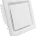 Bathroom Exhaust Fan without Light, Ceiling Mount Ventilation Fan bathroom extractor 110V bathroom fan for Kitchen 120CFM 1.2Sones (Square)