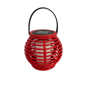 Solar Post Light, Outdoor Solar Deck Fence Lights with Flickering Flame, Waterproof 4x4 5x5 6x6 Solar Lamp Outdoor Garden Decorative Post Top Solar Lights for Fence Deck Porch, Red Color