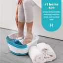 6 x Homedics Bubble Mate Foot Spa, Toe Touch Controlled Foot Bath with Invigorating Bubbles and Splash Proof, Raised Massage Nodes and Removable Pumice Stone