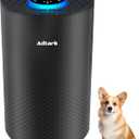 Air Purifiers for Home Bedroom, ADTARK Air Cleaner with 3-in-1 Filter, Sleep Mode & Aroma Function, 3 Light Modes, Room Air Purifier with 3 Timer for Office, Dorm, Hotel (Black)