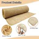 Natural Burlap Tree Protector Wraps, 15.7inches x 20ft Plants Tree Trunk Guard Protector Wrap Winter Frost Plant Blankets Antifreeze Bandage Wraps Burlap Rolls for Keep Plant Warm and Moisturizing