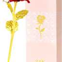 Valentines Day Rose Gifts for Her, Women Mom Gifts for Brithday, Galaxy Glass Rose Forever Preserved Flowers Eternal Crystal Roses Valentine Gifts for Grandma Daughter Wife Girlfriend