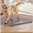 Color&Geometry Rug Pad Gripper,Non Slip Rug Pad for Hardwood Floor Protection,Easy to Cut Anti Skid Mat Under Carpet 47"x71" (3'11" x 5'11" (Rectangular), White)