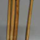 MTLEE 4 Pcs Large Knitting Needles Jumbo Straight Wooden Knitting Needles 3 Sizes Extra Large Weaving Tool for Chunky Yarn Beginner DIY Fabric Crafts Crochet 15mm 20mm 25mm (Natural)