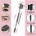 21 Pieces eyebrow brush eyelash separator eyeliner brush eyelash comb eye shadow brushes set eye shadow applicator sticks nose contour brush professional Makeup Grooming Tool Set US205