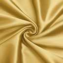 VACVELT Charmeuse Satin Fabric by The Yard, 60 Inch Wide Gold Satin Fabric Shiny & Soft Cloth Fabric, Silky Satin Fabric for Bridal Dress, Wedding Decorations, Crafts, Sewing, Draping (3 Yards)