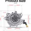 AULINK 11667586424 Brake Vacuum Pump 7586424 for 2011-2016 Mini Cooper R56 R57 R58 R60 R61 Engine 1.6L 1.8L Countryman JCW Paceman