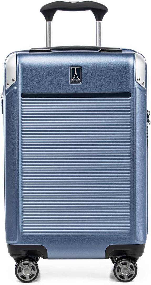 EFFORTLESS MOBILITY & ORGANIZED TRAVEL: PrecisionGlide spinner system with self-aligning MagnaTrac wheels, 4‑stop PowerScope handle & Contour Grip; dual interior zip dividers, two accessory pockets (one water‑resistant), plus 2″ expansion
DURABLE & S