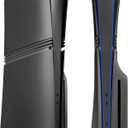 Cover Plates for PS5 Pro Disc Edition, Matte Side Shell FacePlates Accessories Compatible with PlayStation 5 Pro Console ABS Replacement Panels Case (Black)