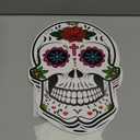 Tenceur 36 Pcs Large Day of The Dead Sugar Skull Cutouts for Dia De Muertos Decoration Sugar Skull Decorations for Mexican Halloween Theme Table Supplies Centerpiece Party Birthday Party Essentials