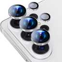 3 x for Samsung Galaxy S26 Ultra Camera Lens Protector, Alloy Individual Lens Protectors with Alignment Fram, Scratch Resistant HD Clear Camera Screen Protective Cover,Case Friendly (Silver)