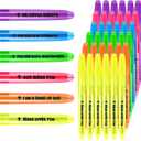 36 Pcs Christian Highlighter Bulk, Bible Highlighter Multicolor Back to School Students Gift Motivational Sunday School Pens with 6 Colors, Christian Gifts for Church Classroom