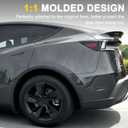 Upgraded 2025 Model Y Juniper Wheel Covers for Tesla Accessories 2025 19 Inch Rim Protectors (Set of 3) with Enhanced Elasticity Wheel Cover Replacement (Black)