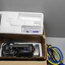 Orion Motor Tech A2L AC Vacuum Pump and Gauge Set, 5 cfm 2 Stage Sparkless Ignition Proof Vacuum Pump for R1234yf R32 R134a R410A System, with 4 Way AC Gauges Quick Couplers Thermometer Can Taps Hoses
