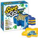 Ravensburger - Sort and Go - Jigsaw Puzzle Accessory - Sturdy Stacking Trays for Sorting Pieces - Premium Quality - Ideal Gift for Enthusiasts - Black - Can Hold Up to 1000 Pieces